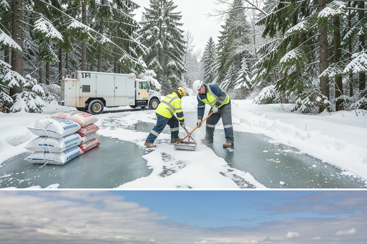 Gutter Ice Removal in University Place, Pierce County, WA - Gutter ice removal is most needed during cold snaps and thaws when frozen gutters block the meltwater trying to drain.