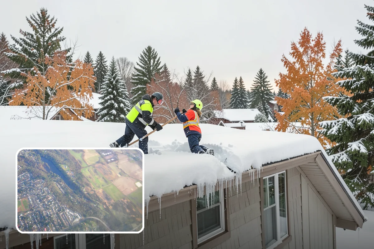 Hand Snow Removal in Algona, King County, WA - Works where no machine can safely operate