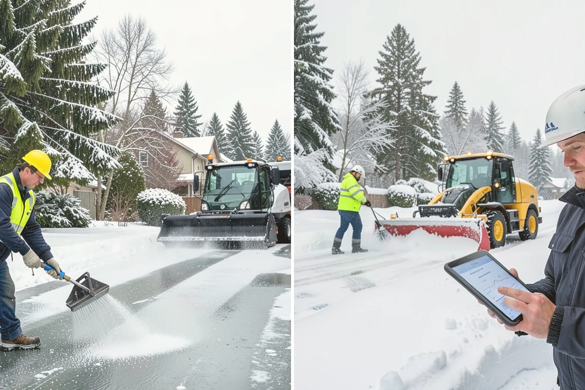 Hand Snow Removal in Algona, King County, WA - We survey the terrain and surfaces to be cleared