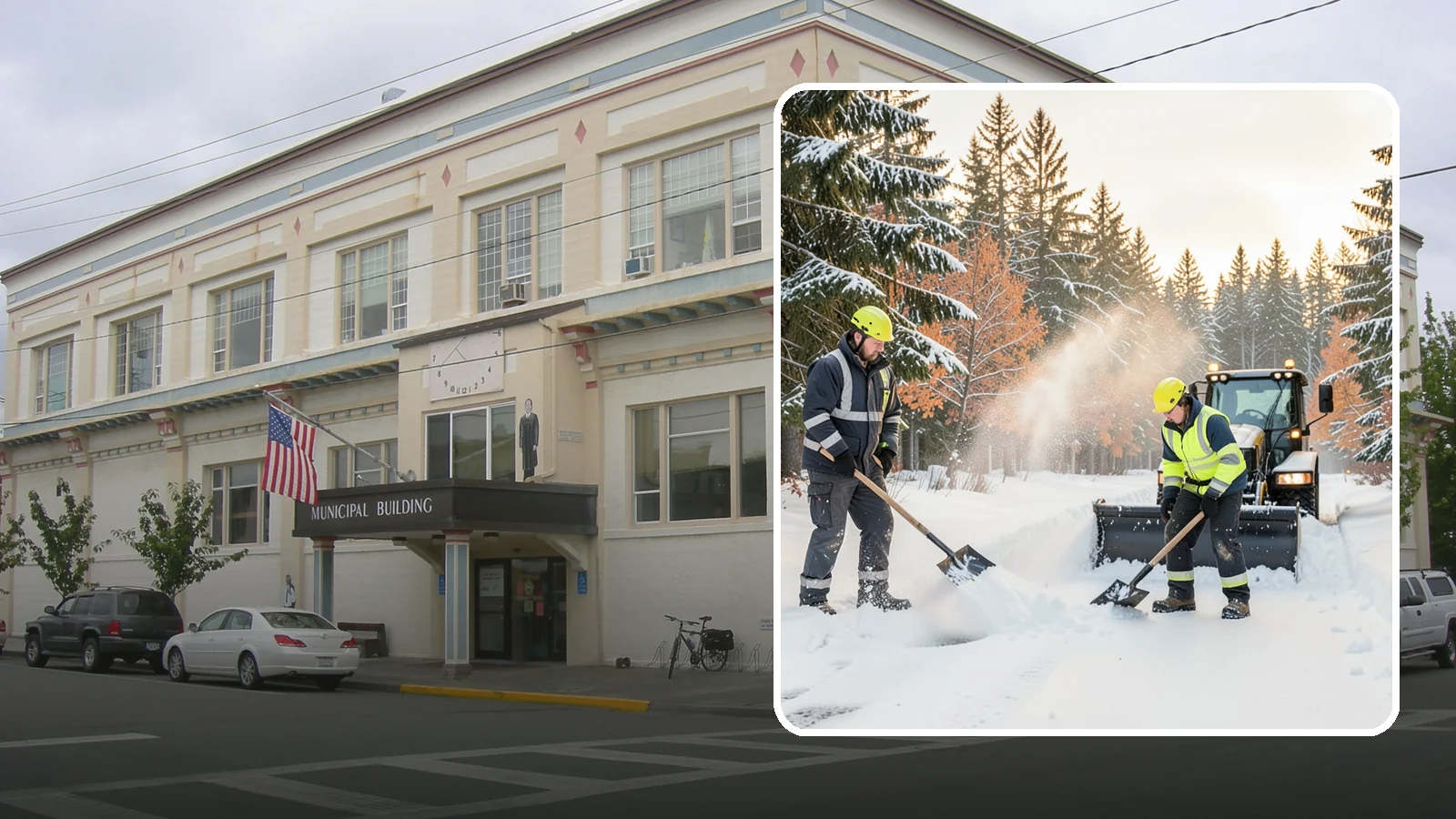 Hand Snow Removal in Anacortes, Skagit County, WA - We remove snow entirely by hand on properties where equipment cannot go or finishes must be preserved.