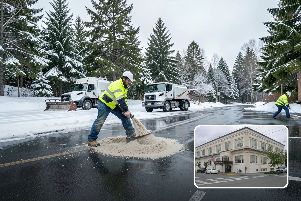 Hand Snow Removal in Anacortes, Skagit County, WA - Works where no machine can safely operate