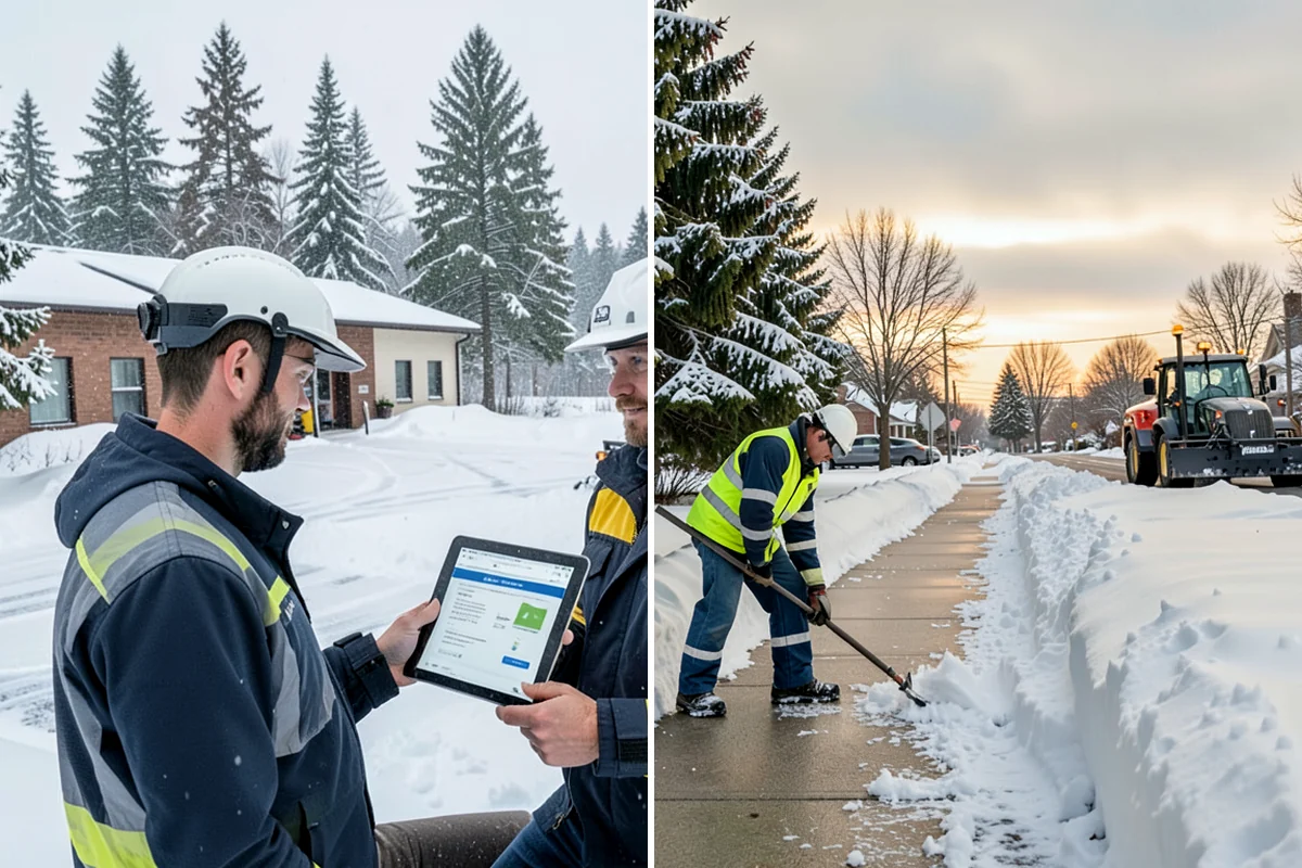 Hand Snow Removal in Arlington, Snohomish County, WA - We survey the terrain and surfaces to be cleared