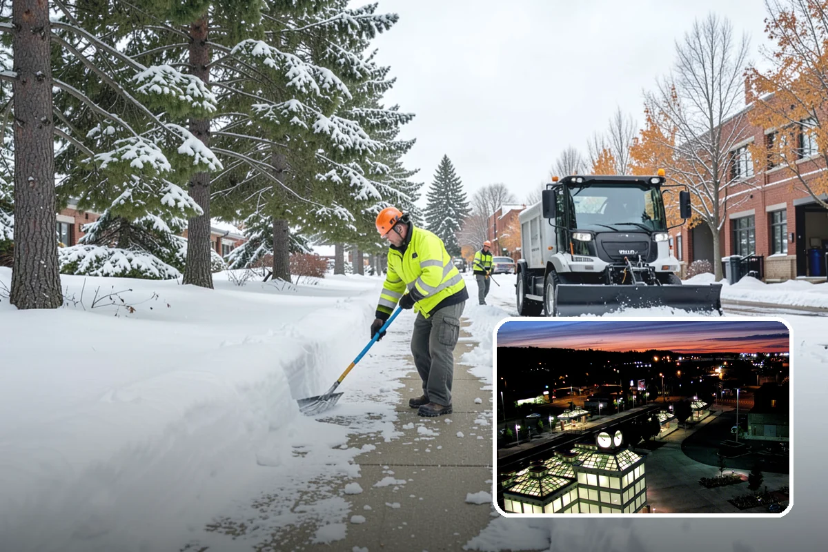 Hand Snow Removal in Auburn, King County, WA - Works where no machine can safely operate