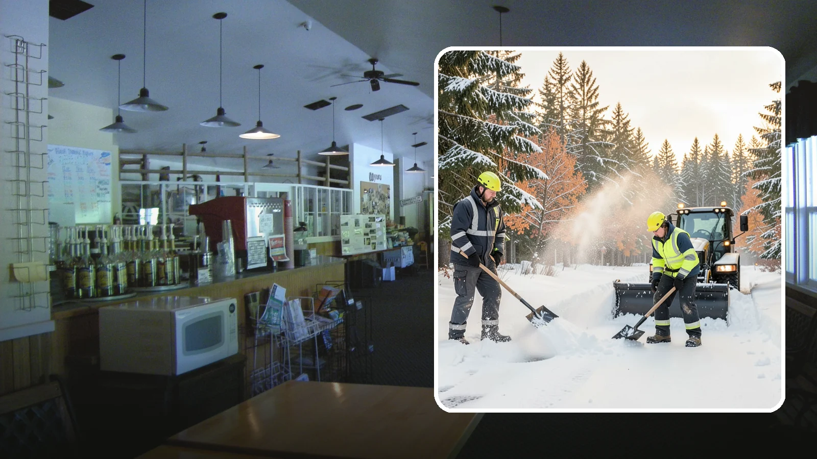 Hand Snow Removal in Black Diamond, King County, WA - We remove snow entirely by hand on properties where equipment cannot go or finishes must be preserved.