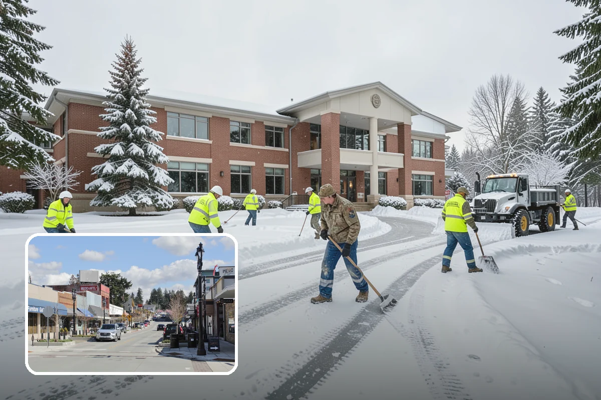 Hand Snow Removal in Bothell, King County, WA - Works where no machine can safely operate