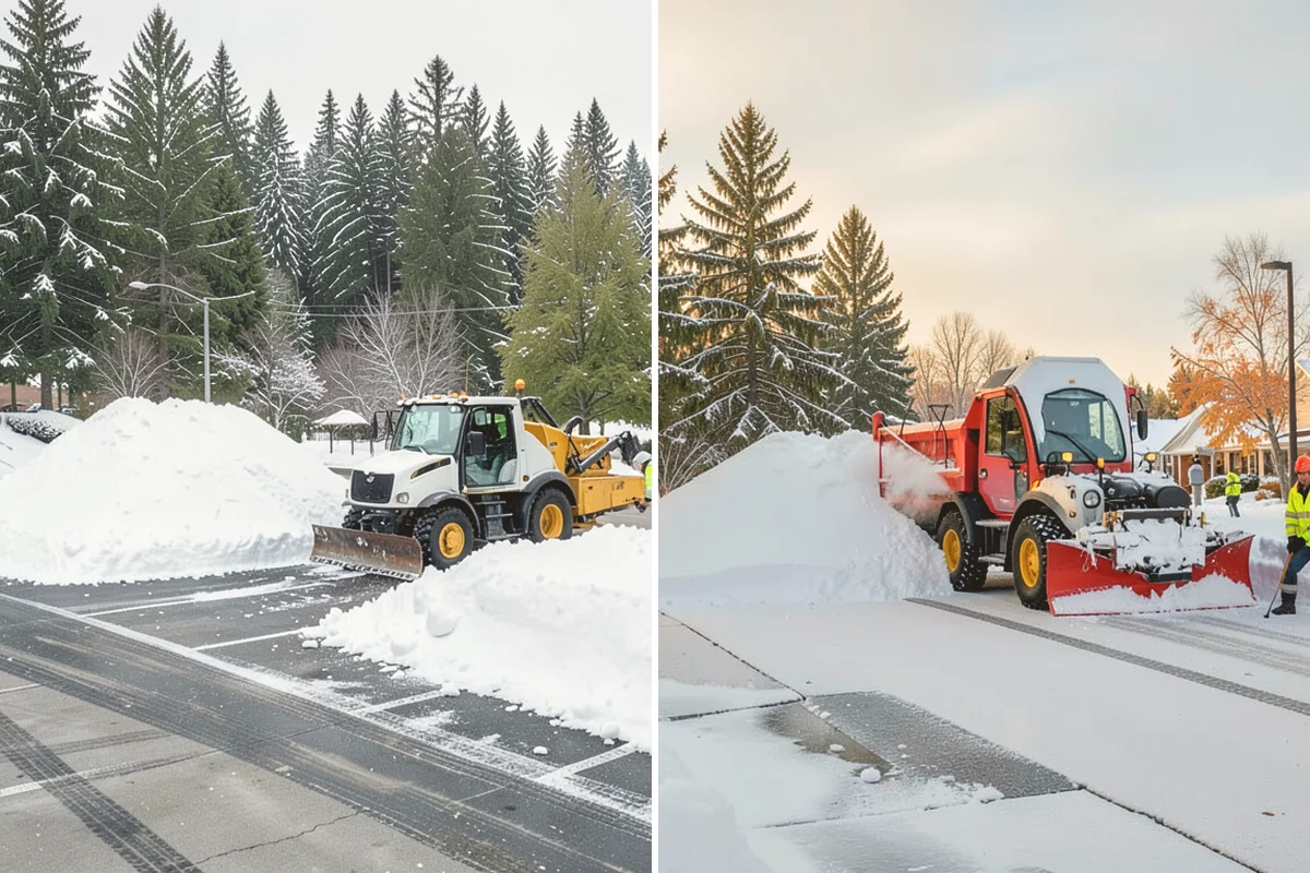 Hand Snow Removal in Bothell, King County, WA - We survey the terrain and surfaces to be cleared