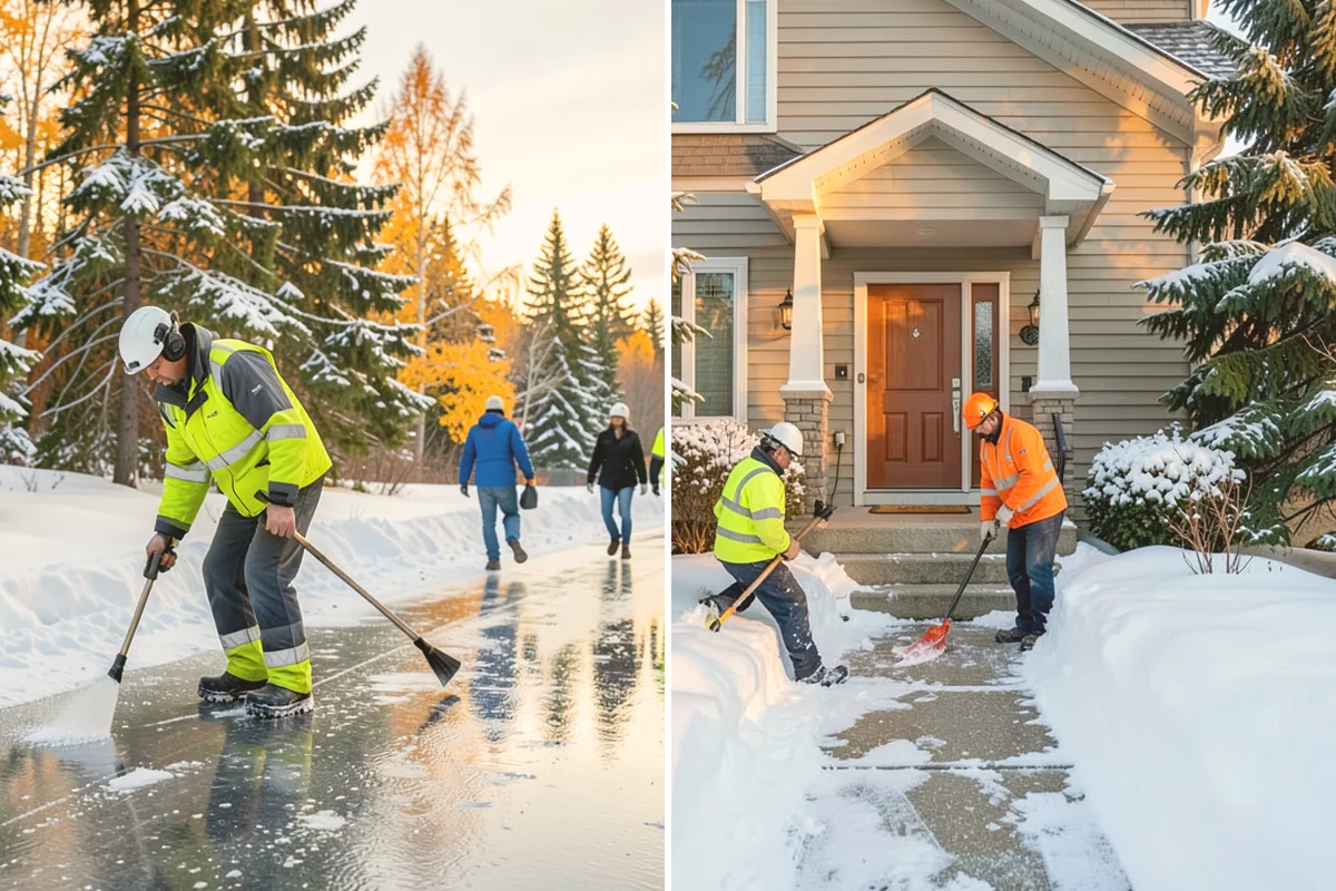 Hand Snow Removal in Brier, Snohomish County, WA - We survey the terrain and surfaces to be cleared