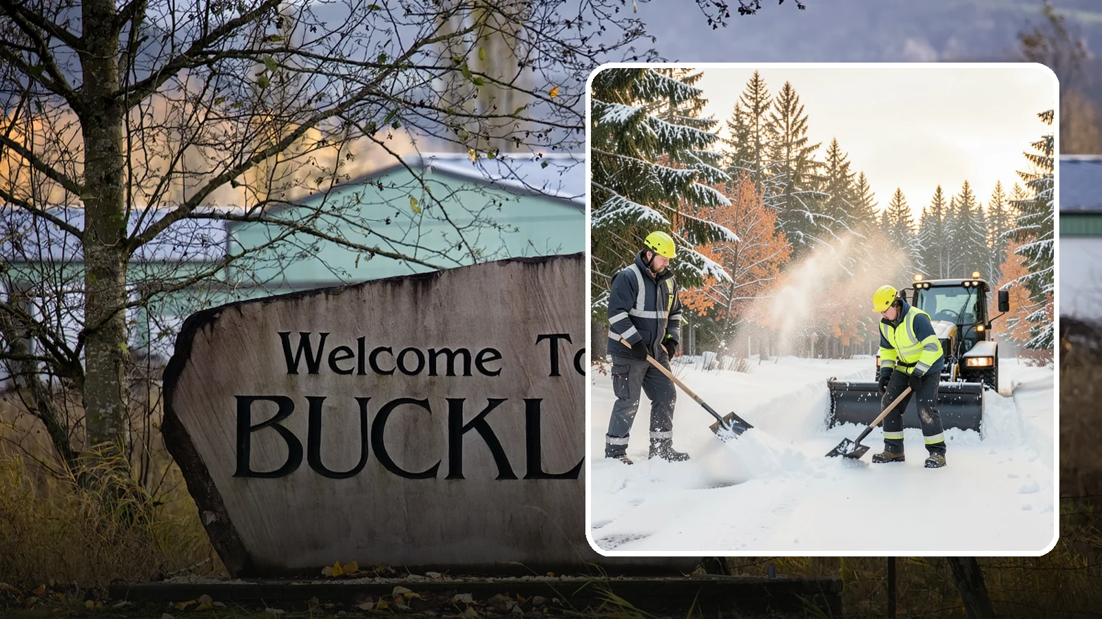 Hand Snow Removal in Buckley, Pierce County, WA - We remove snow entirely by hand on properties where equipment cannot go or finishes must be preserved.