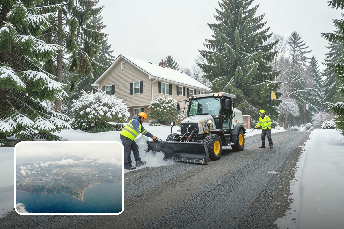 Hand Snow Removal in Burien, King County, WA - Works where no machine can safely operate