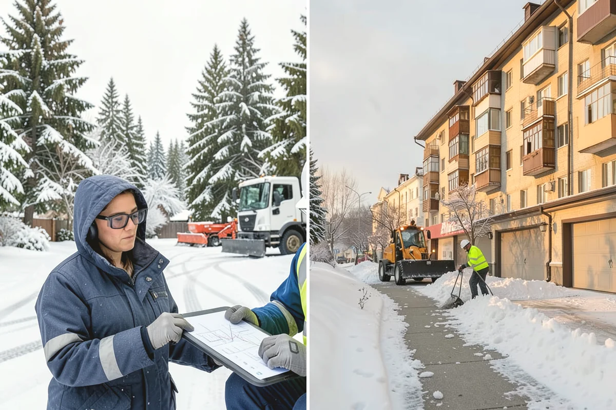 Hand Snow Removal in Burien, King County, WA - We survey the terrain and surfaces to be cleared