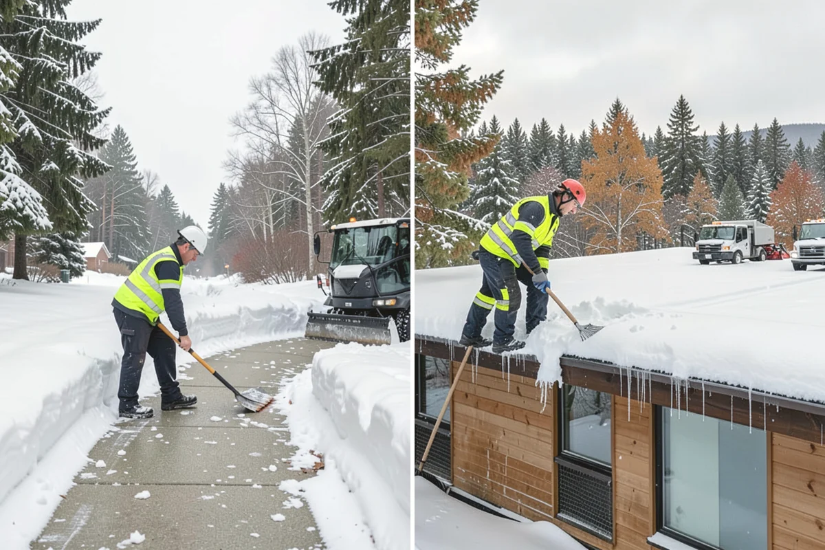 Hand Snow Removal in Burlington, Skagit County, WA - We survey the terrain and surfaces to be cleared