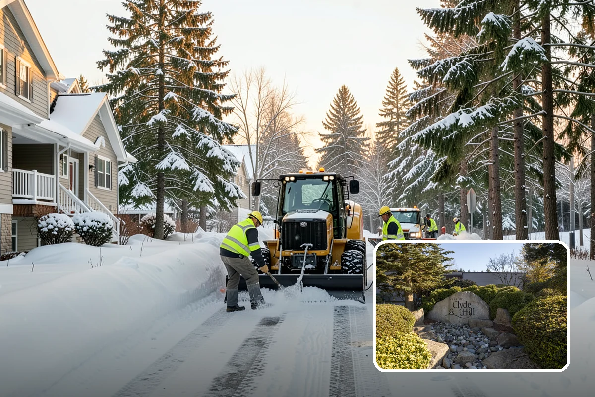 Hand Snow Removal in Clyde Hill, King County, WA - Works where no machine can safely operate