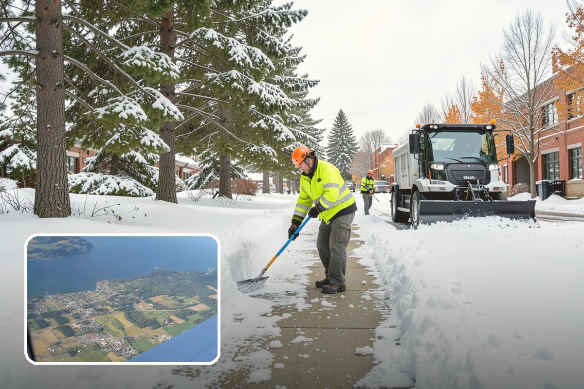 Hand Snow Removal in Coupeville, Island County, WA - Works where no machine can safely operate