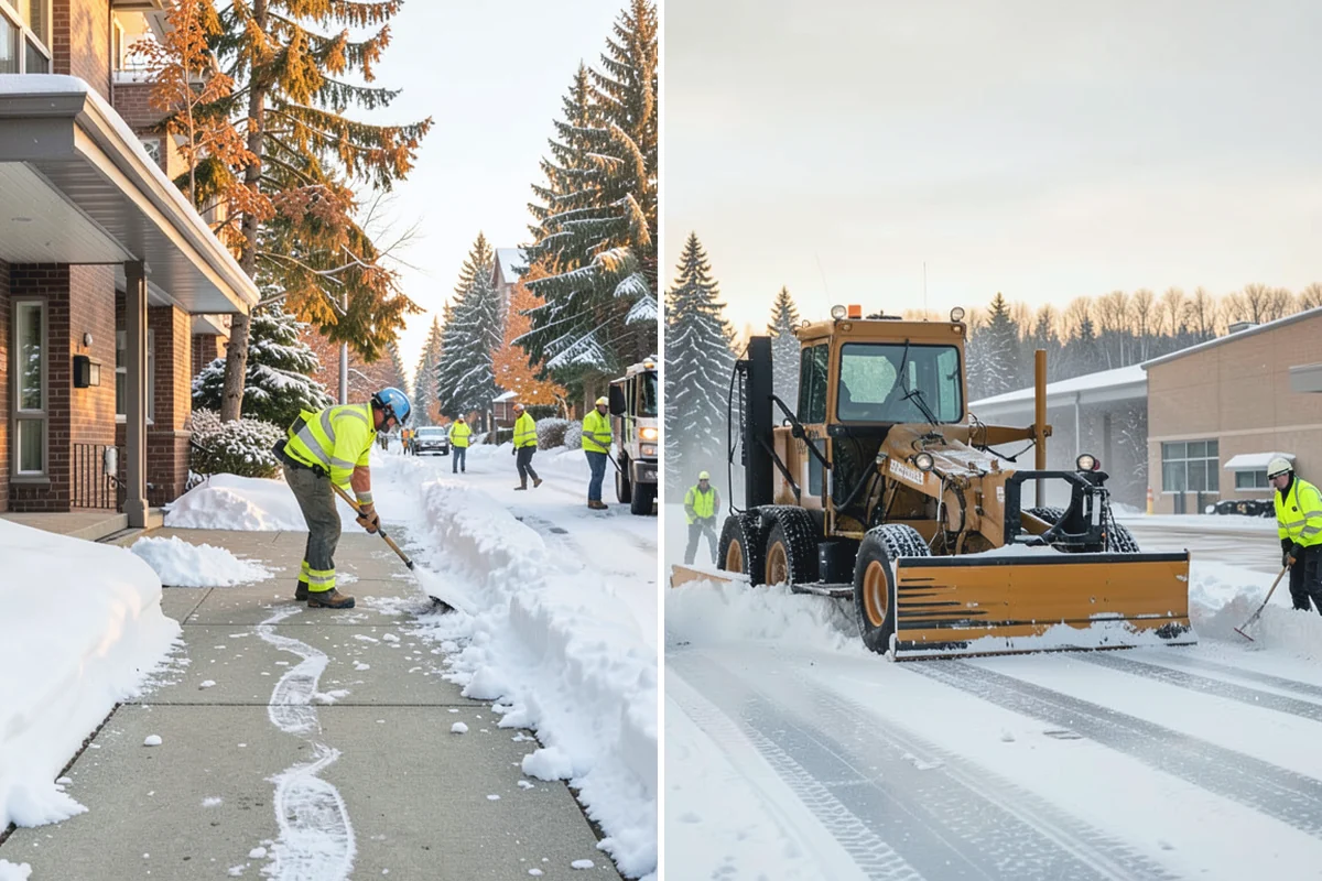 Hand Snow Removal in Coupeville, Island County, WA - We survey the terrain and surfaces to be cleared