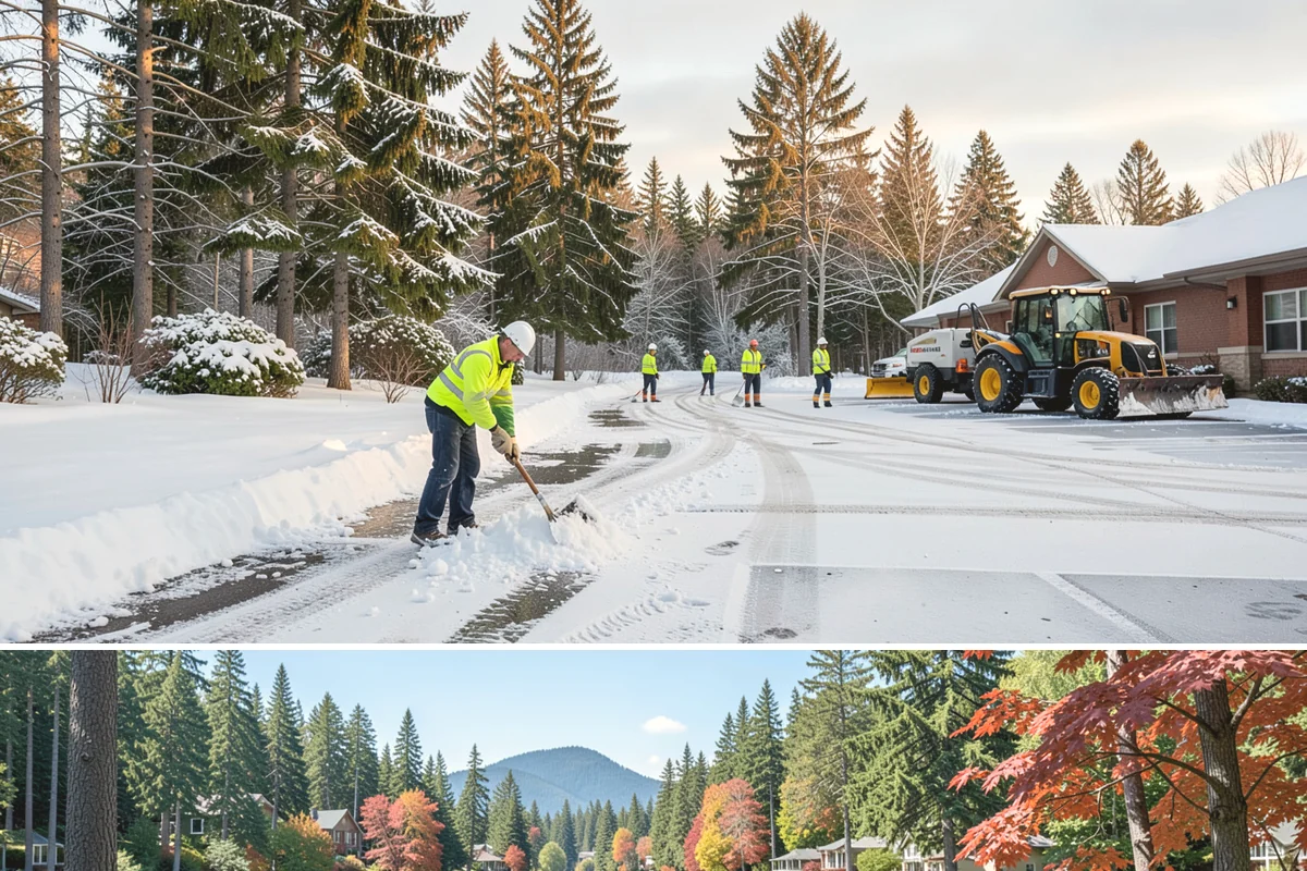 Hand Snow Removal in Covington, King County, WA - Arrange hand removal in autumn so sensitive areas are covered from the first lowland freeze.