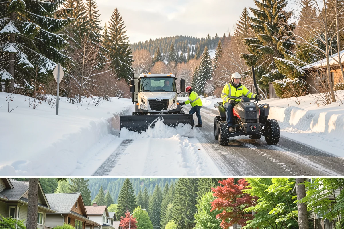 Hand Snow Removal in Darrington, Snohomish County, WA - Arrange hand removal in autumn so sensitive areas are covered from the first lowland freeze.