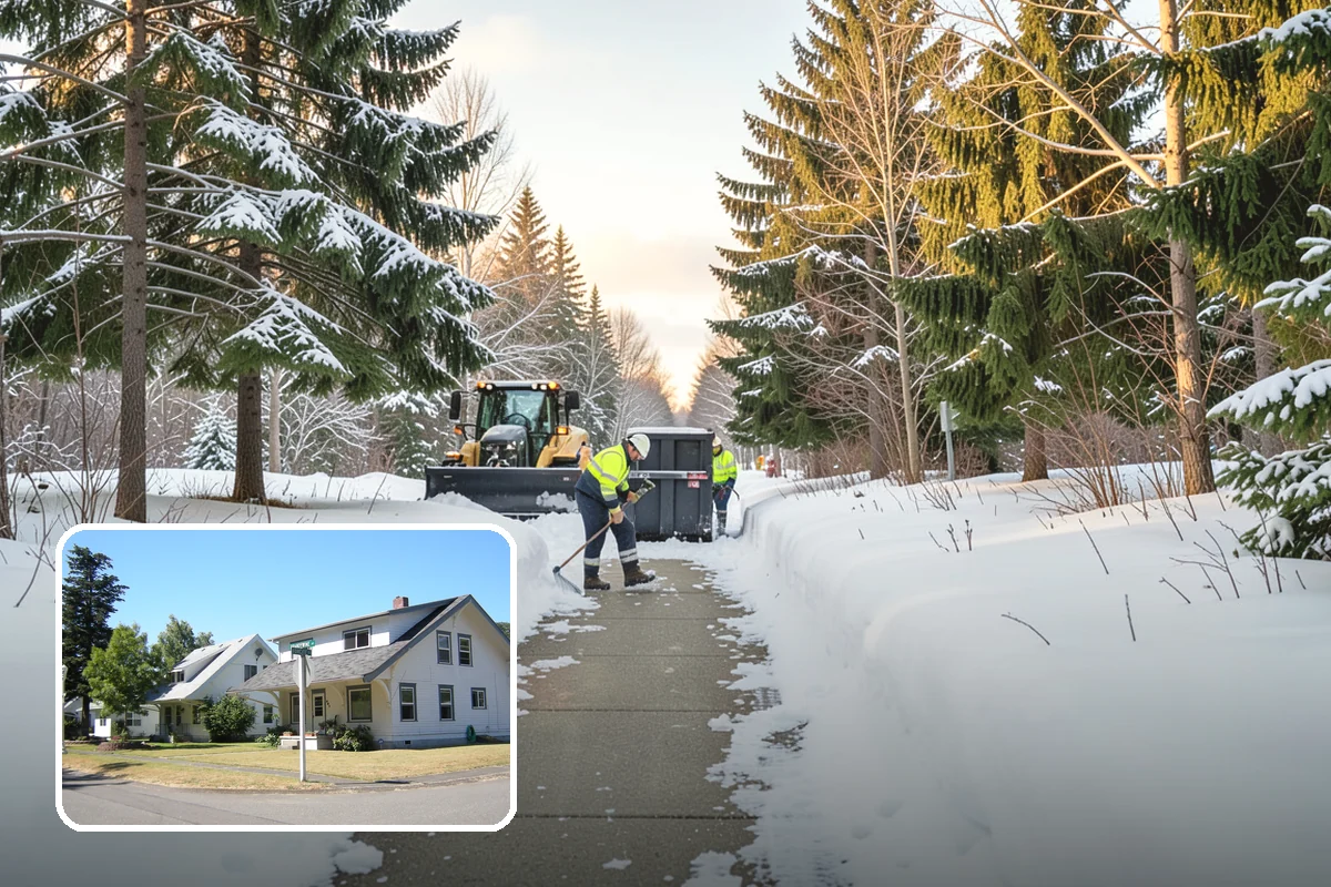 Hand Snow Removal in DuPont, Pierce County, WA - Works where no machine can safely operate