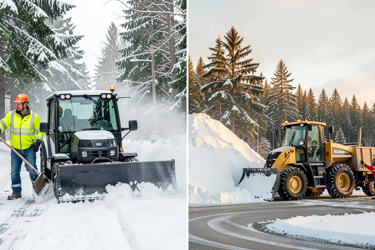 Hand Snow Removal in DuPont, Pierce County, WA - We survey the terrain and surfaces to be cleared