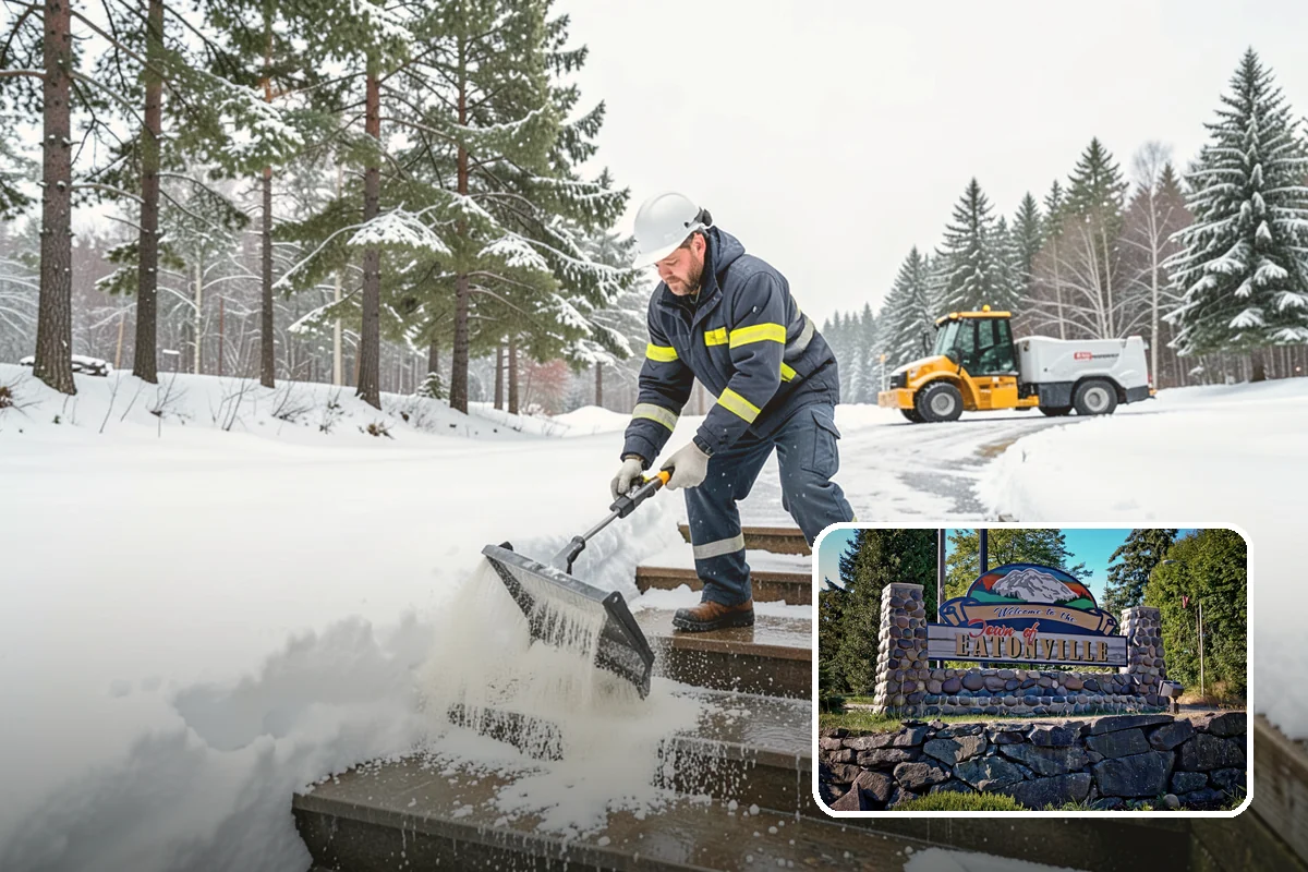 Hand Snow Removal in Eatonville, Pierce County, WA - Works where no machine can safely operate