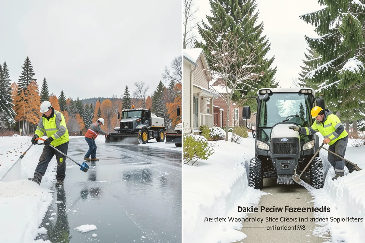 Hand Snow Removal in Eatonville, Pierce County, WA - We survey the terrain and surfaces to be cleared