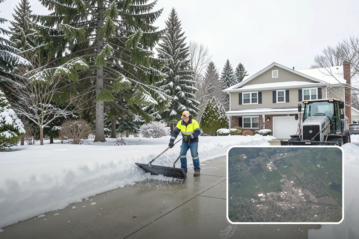 Hand Snow Removal in Enumclaw, King County, WA - Works where no machine can safely operate