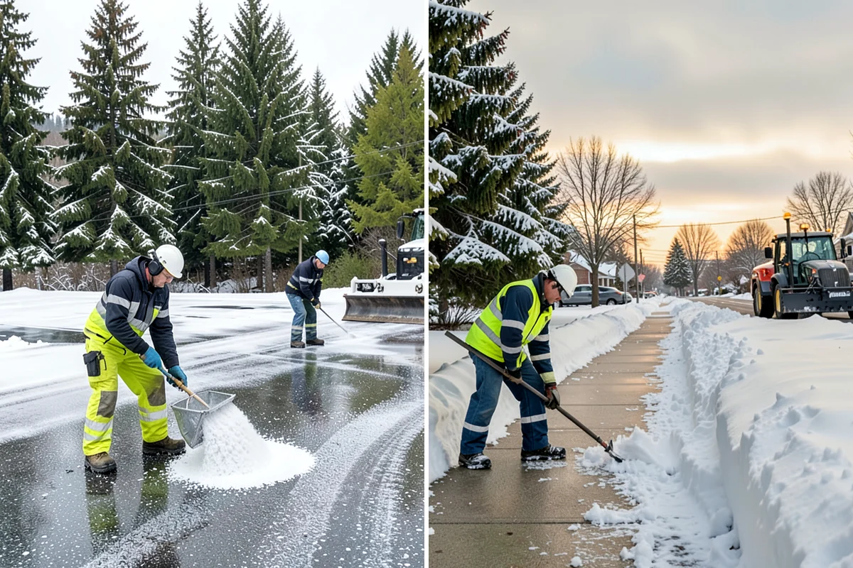 Hand Snow Removal in Enumclaw, King County, WA - We survey the terrain and surfaces to be cleared