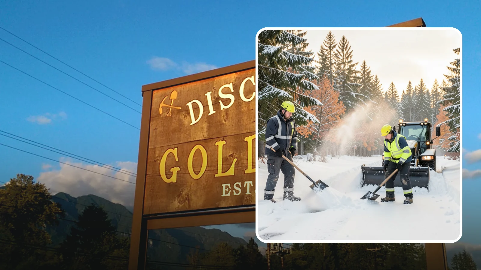 Hand Snow Removal in Gold Bar, Snohomish County, WA - We remove snow entirely by hand on properties where equipment cannot go or finishes must be preserved.