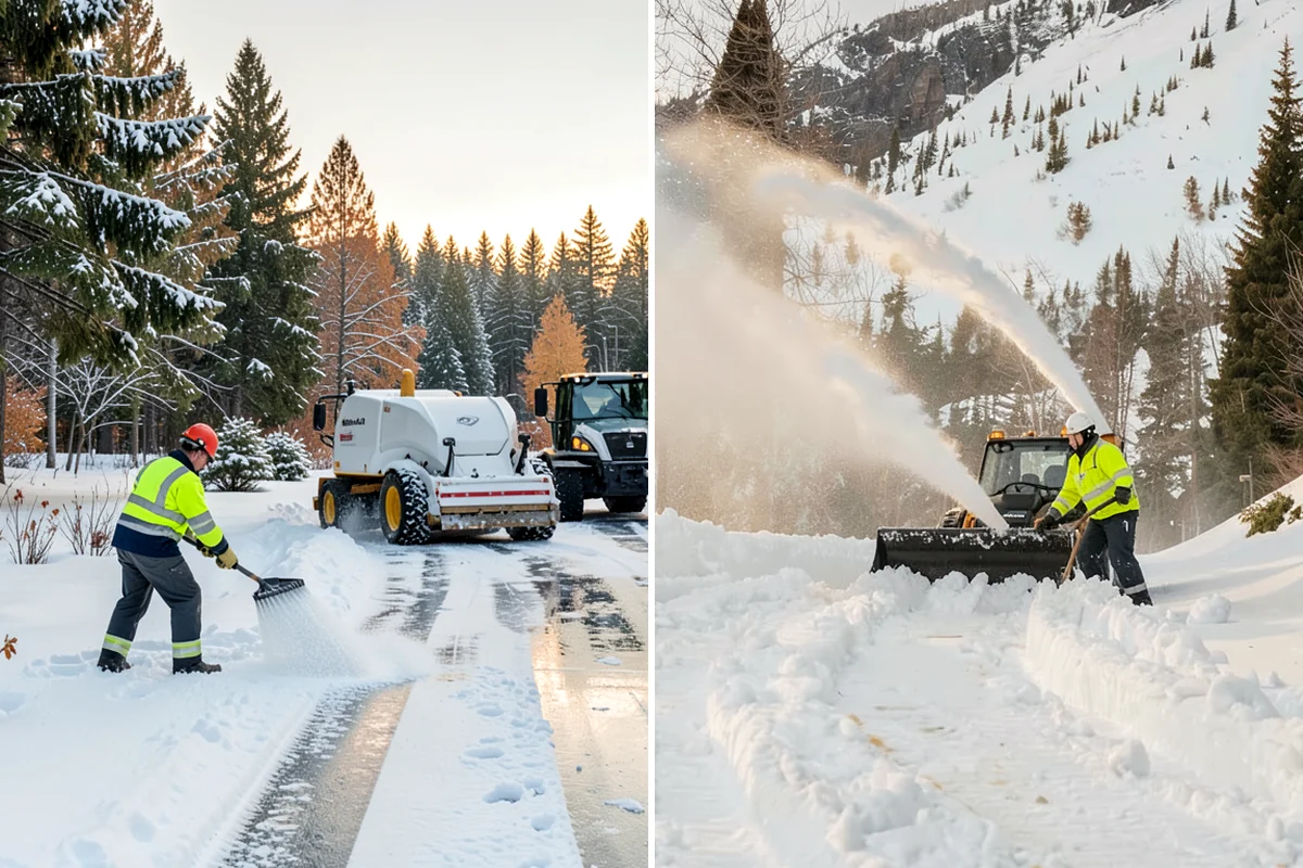 Hand Snow Removal in Hunts Point, King County, WA - We survey the terrain and surfaces to be cleared
