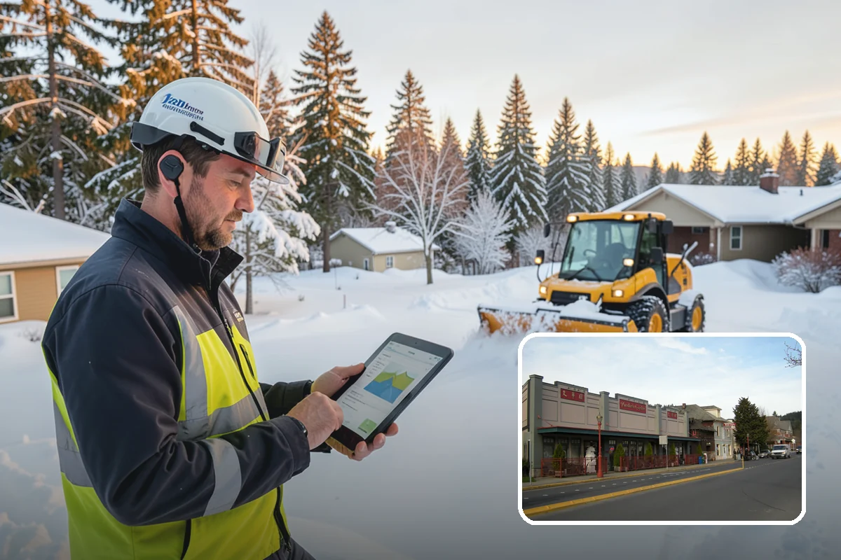 Hand Snow Removal in Issaquah, King County, WA - Works where no machine can safely operate
