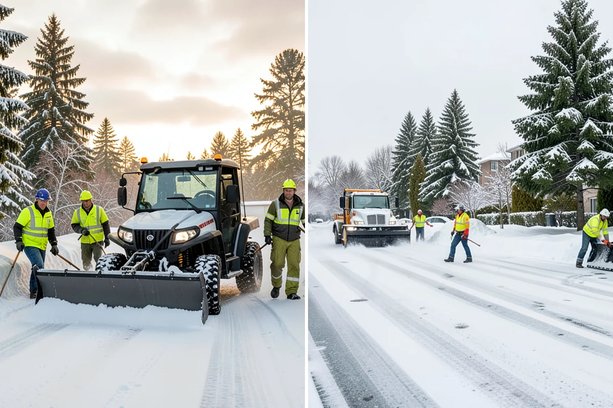 Hand Snow Removal in Kenmore, King County, WA - We survey the terrain and surfaces to be cleared