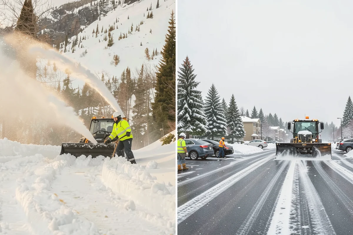 Hand Snow Removal in Kent, King County, WA - We survey the terrain and surfaces to be cleared