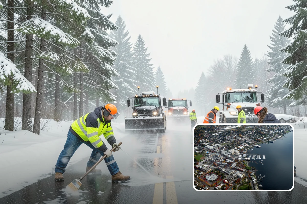 Hand Snow Removal in Kirkland, King County, WA - Works where no machine can safely operate