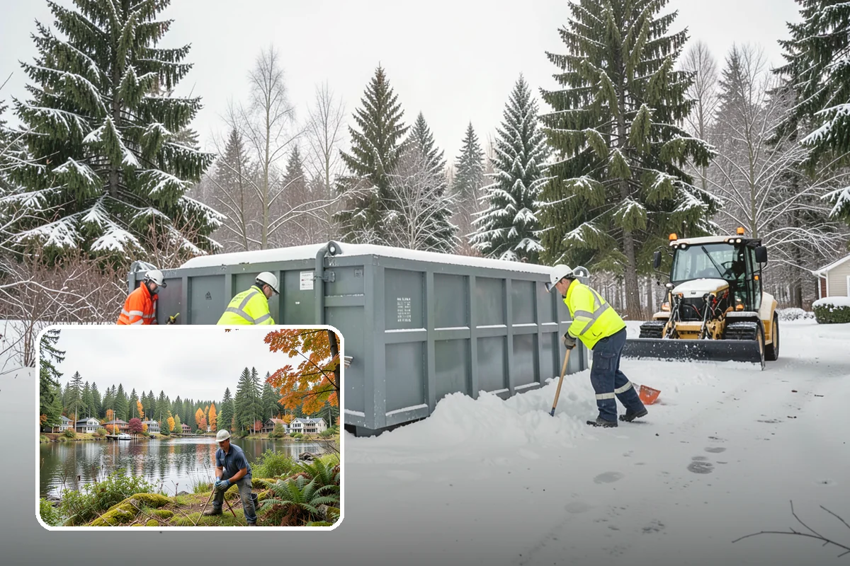 Hand Snow Removal in La Conner, Skagit County, WA - Works where no machine can safely operate