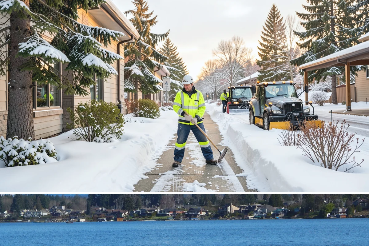 Hand Snow Removal in Lake Stevens, Snohomish County, WA - Arrange hand removal in autumn so sensitive areas are covered from the first lowland freeze.