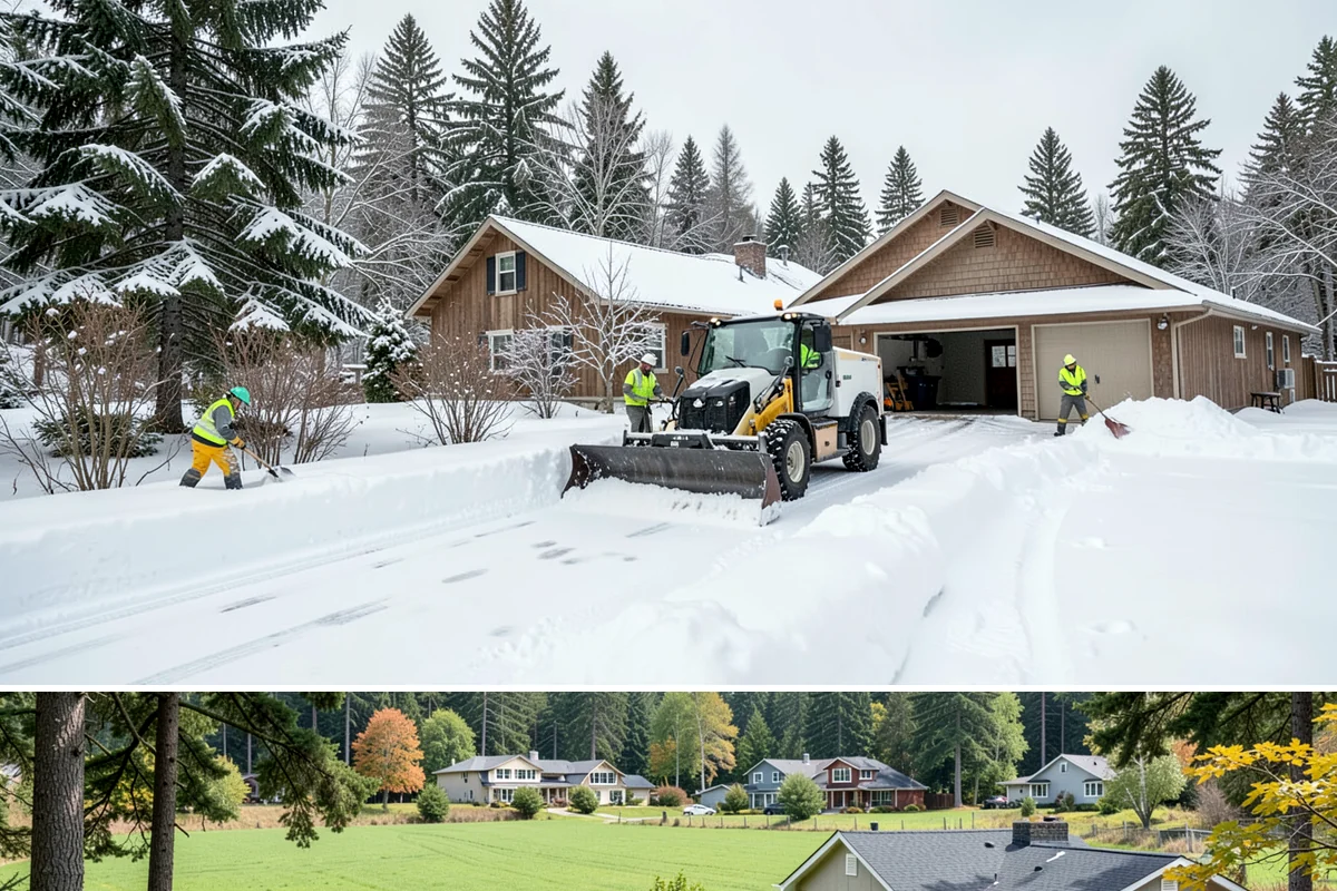 Hand Snow Removal in Lyman, Skagit County, WA - Arrange hand removal in autumn so sensitive areas are covered from the first lowland freeze.