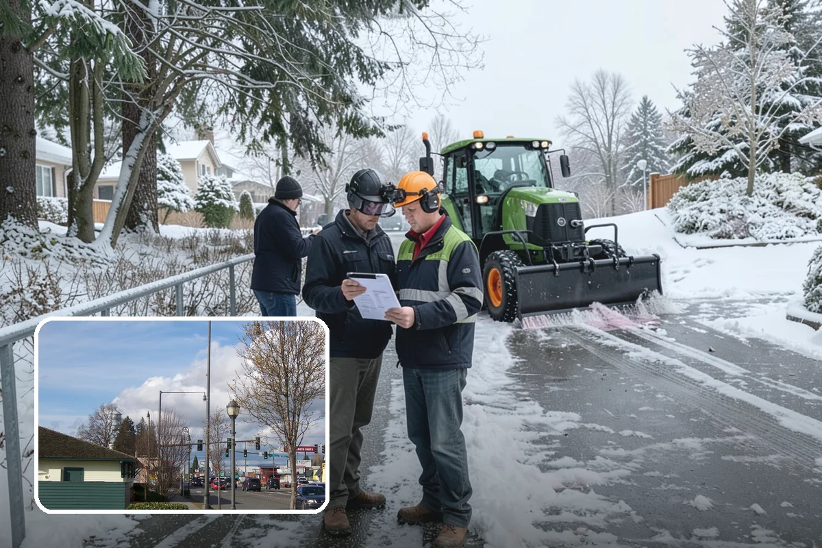 Hand Snow Removal in Marysville, Snohomish County, WA - Works where no machine can safely operate