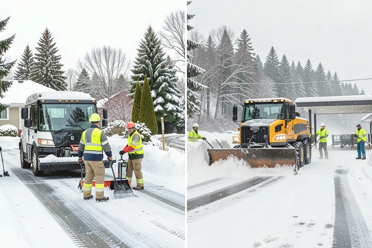 Hand Snow Removal in Mill Creek, Snohomish County, WA - We survey the terrain and surfaces to be cleared