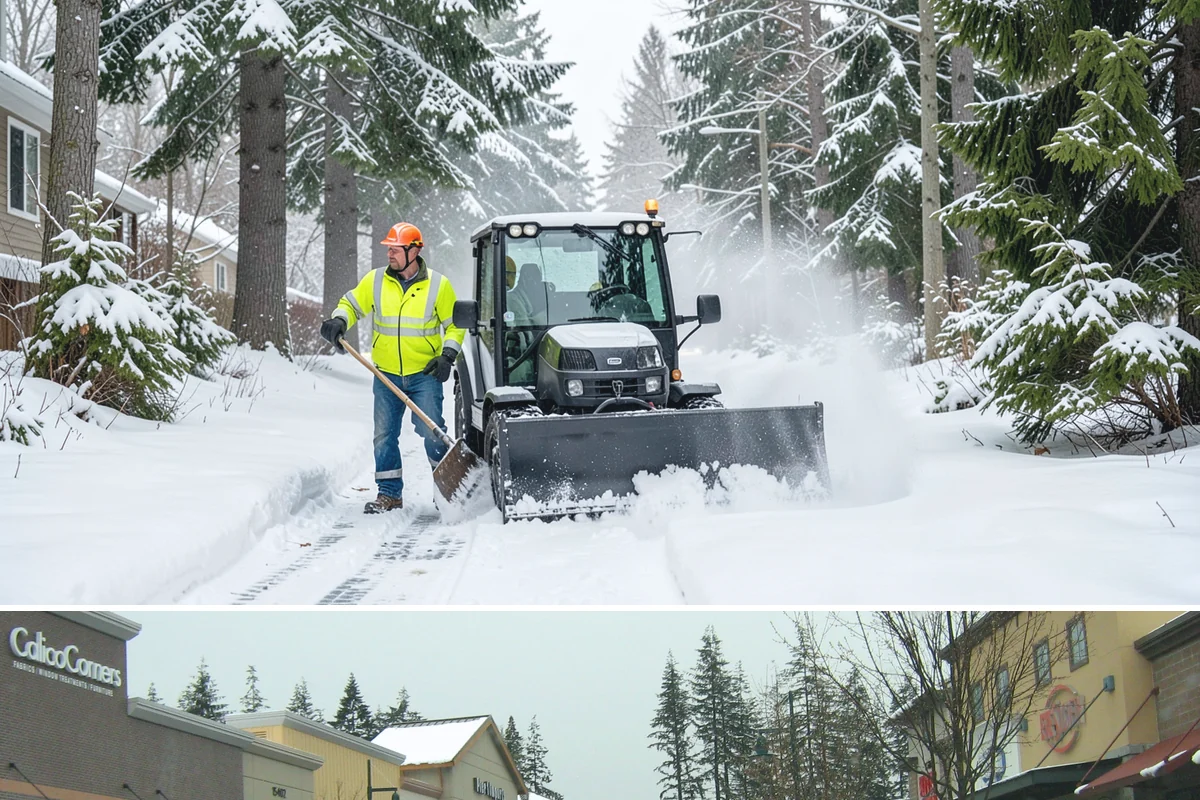 Hand Snow Removal in Mill Creek, Snohomish County, WA - Arrange hand removal in autumn so sensitive areas are covered from the first lowland freeze.