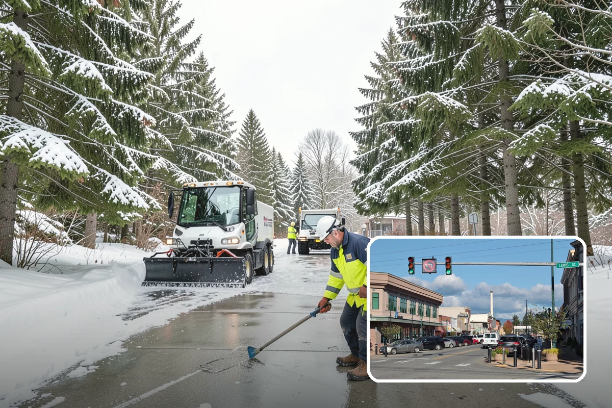 Hand Snow Removal in Monroe, Snohomish County, WA - Works where no machine can safely operate