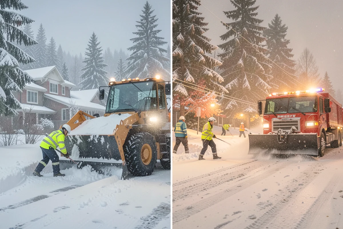Hand Snow Removal in Mount Vernon, Skagit County, WA - We survey the terrain and surfaces to be cleared