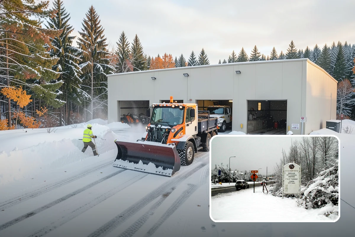 Hand Snow Removal in Newcastle, King County, WA - Works where no machine can safely operate
