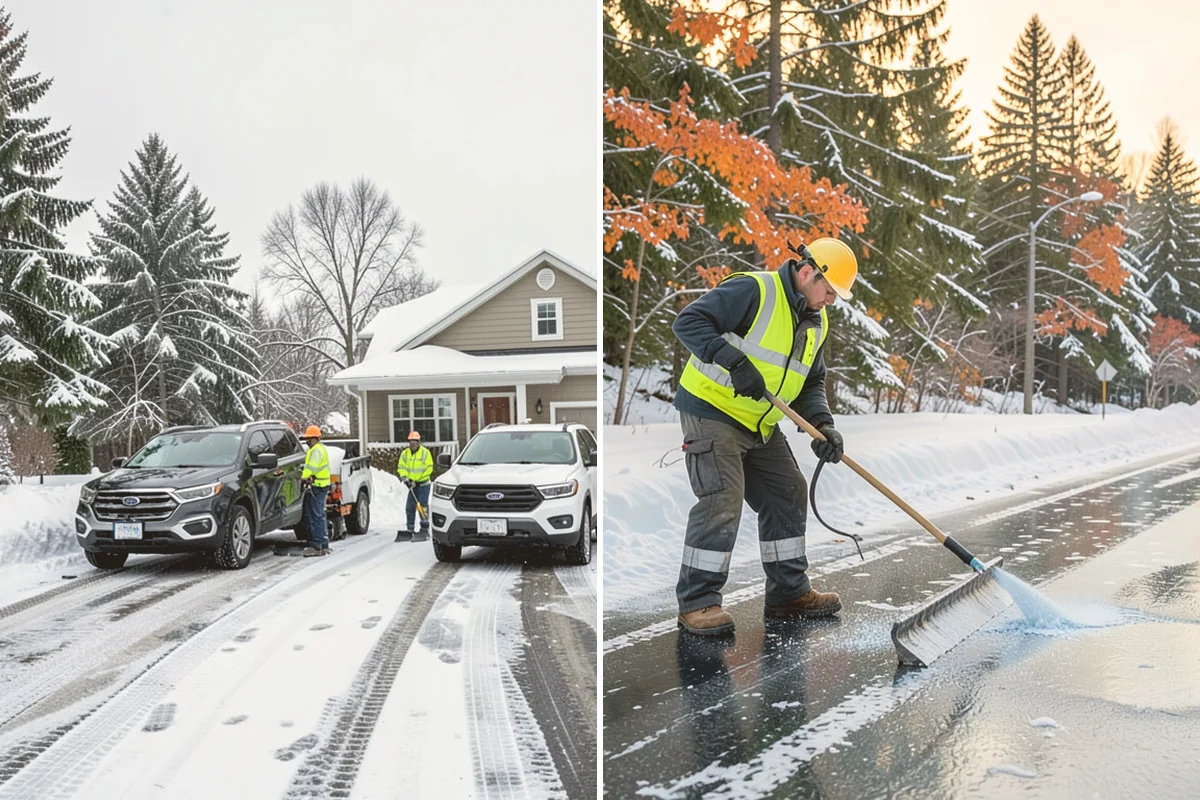 Hand Snow Removal in Newcastle, King County, WA - We survey the terrain and surfaces to be cleared