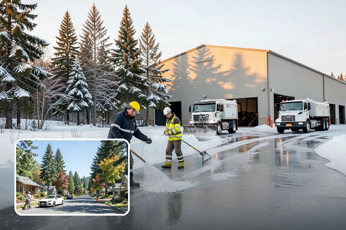 Hand Snow Removal in Orting, Pierce County, WA - Works where no machine can safely operate