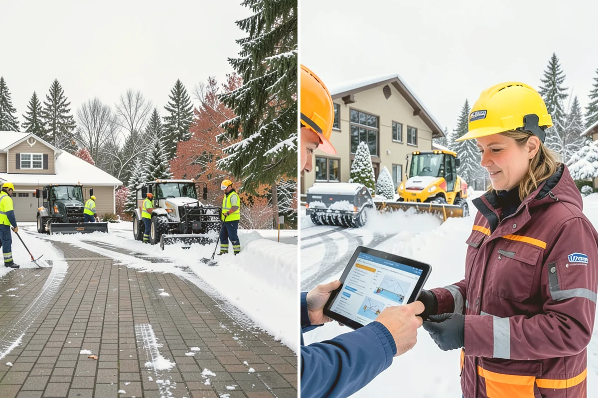 Hand Snow Removal in Sammamish, King County, WA - We survey the terrain and surfaces to be cleared