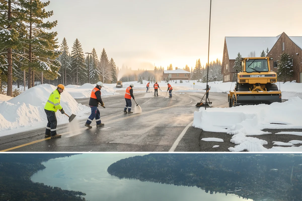 Hand Snow Removal in Sammamish, King County, WA - Arrange hand removal in autumn so sensitive areas are covered from the first lowland freeze.
