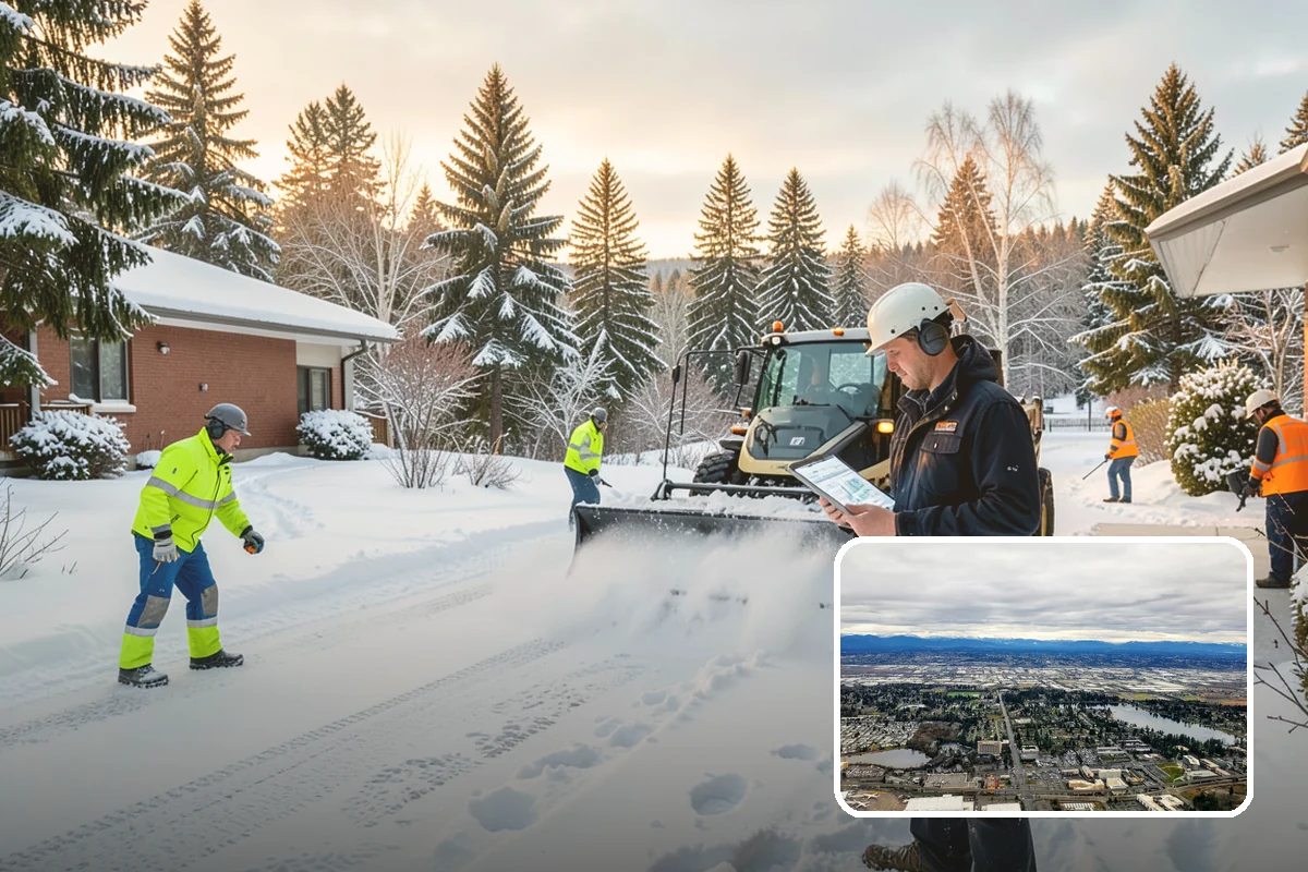 Hand Snow Removal in SeaTac, King County, WA - Works where no machine can safely operate
