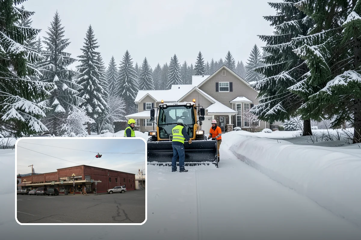 Hand Snow Removal in Sedro-Woolley, Skagit County, WA - Works where no machine can safely operate