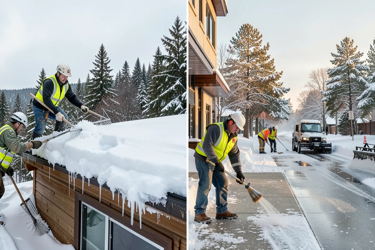 Hand Snow Removal in Snoqualmie, King County, WA - We survey the terrain and surfaces to be cleared