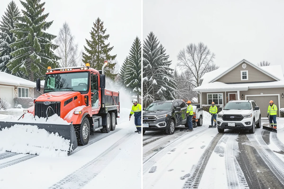 Hand Snow Removal in Steilacoom, Pierce County, WA - We survey the terrain and surfaces to be cleared