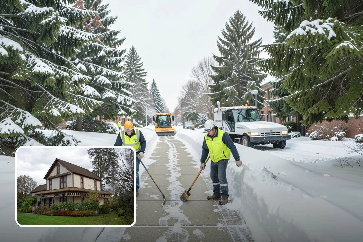 Hand Snow Removal in Sumner, Pierce County, WA - Works where no machine can safely operate